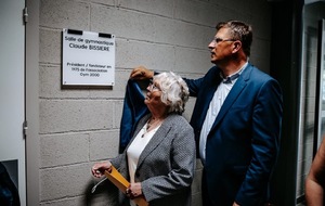 Inauguration salle du Cosec au nom de Claude BISSIERE