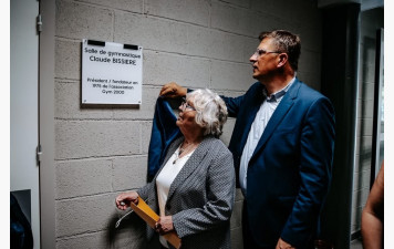 Inauguration salle du Cosec au nom de Claude BISSIERE